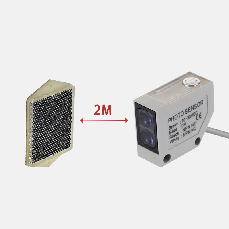 Square Photoelectric Switch Sensor MR-10X MR-30X MR-60X Diffuse Reflection 4 Wire Induction Switch Normally Open