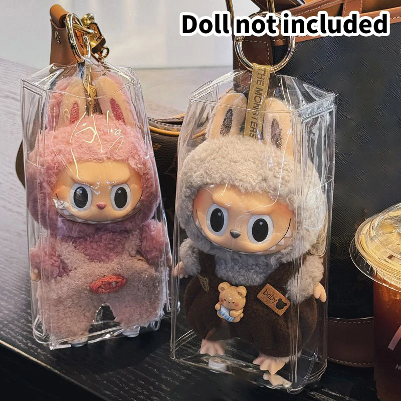 PVC Plush Animal Dolls Bolsa de armazenamento, Keychain Bag, transparente Mystery Box, Wallet Organizer, 1Pc