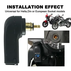 Chargeur USB pour moto, accessoires pour touristes, pour BMW Runder RT R1250GS GS Runder GS F800ST F800R F800GS ADV pour prise européenne Hella DIN