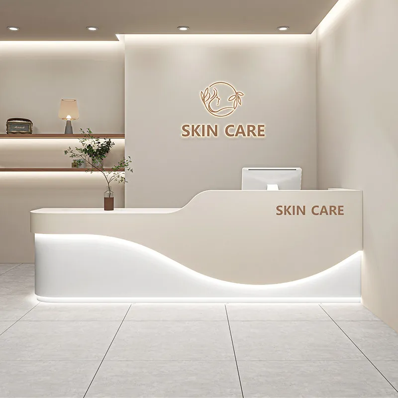 

Modern Minimalist Beauty Salon Cashier Desk Nordic Creative Company Clothing Store Reception Desk Office Furniture Pulpit FYRD