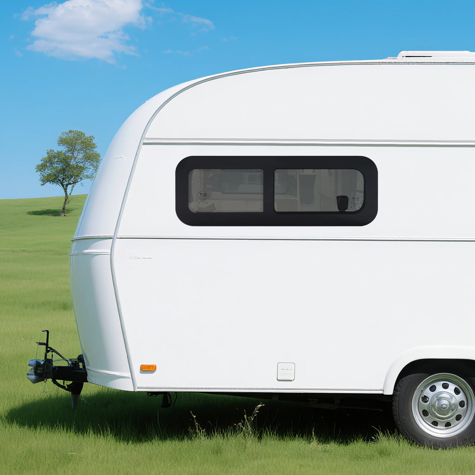 Wohnmobilfenster RV-Fenster Hochwertiges Material Horizontales Schiebefenster für Camper/Wohnmobile/Anhänger/Wohnwagen/Pickup-Trucks