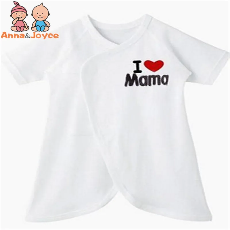 1pc/Lot Baby Romper I Love Mama I Love Papa Romper Newborn Butterfly Romper Climbing Clothes