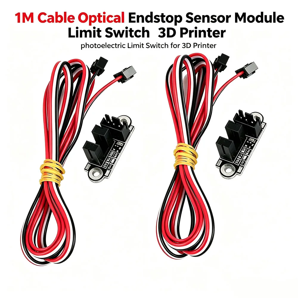 1M Cable Optical Endstop Sensor Module, Photoelectric Light Trigger Limit Switch for 3D Printing Equipment