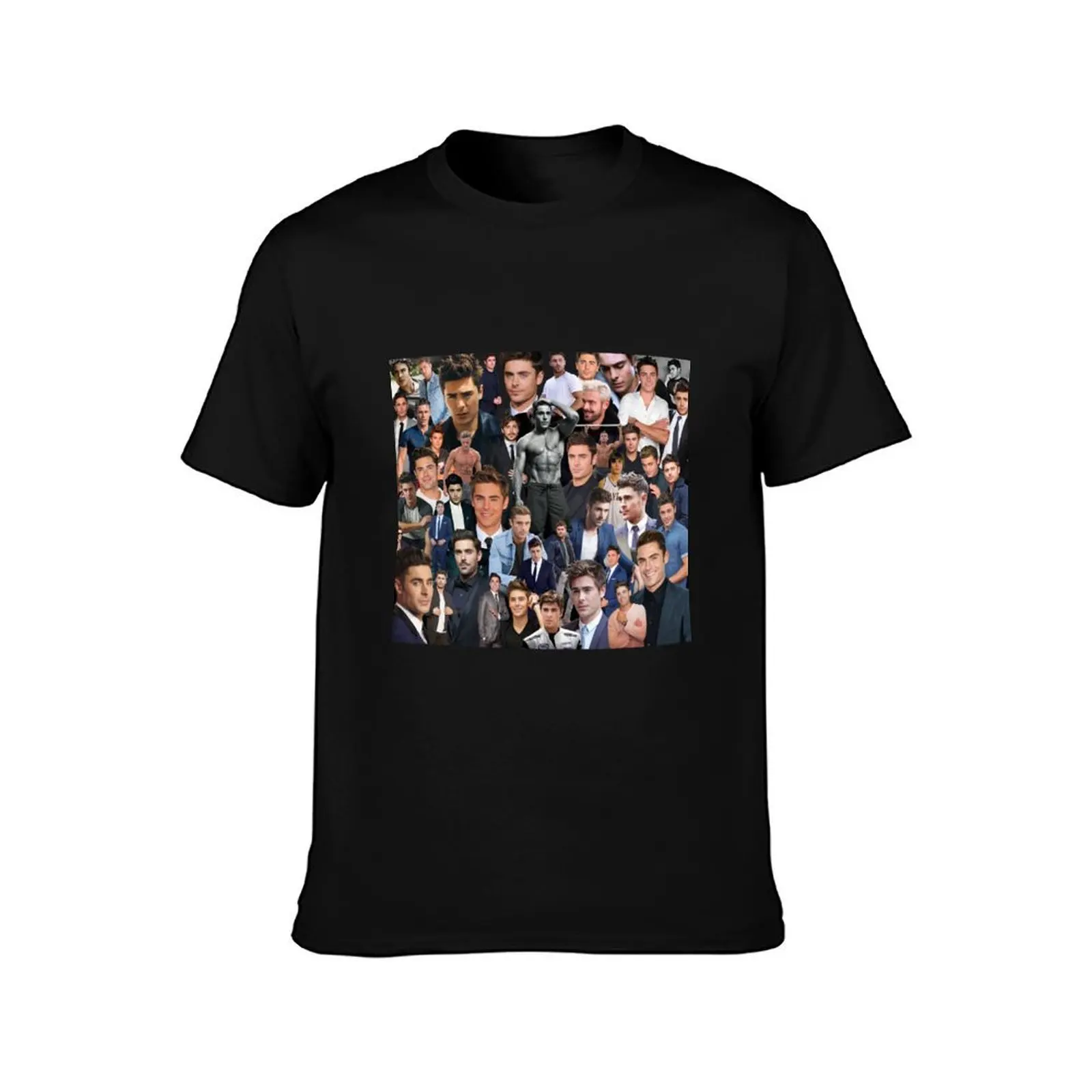 Zac Efron T-Shirt Summer Casual Cotton Tee Oversized Streetwear Tops Vintage Graphic Print Loose Fit Short Sleeve