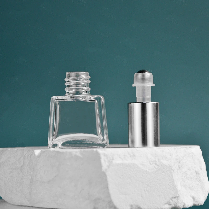 100 szt. 6ml Szklane Butelki Roll-on na Olejki Eteryczne, Wielokrotnego Użytku, Pojemniki na Olejki Eteryczne i Perfumy
