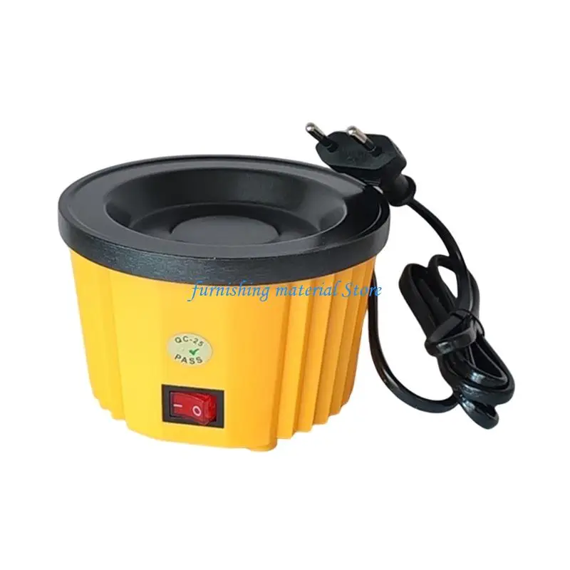 Y5GD Portable Hot Melting Glues Pot Glues Applicator For Arts And Crafts With Sturdy Nylon Fiber Body And Double Color Options