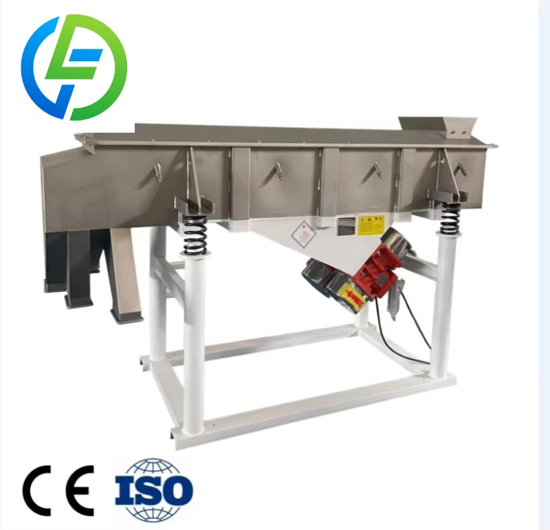 Customize Industrial Linear Vibrating Screen Multi-Layer High-Efficiency High-Capacity Powder and Granule Screening Machine