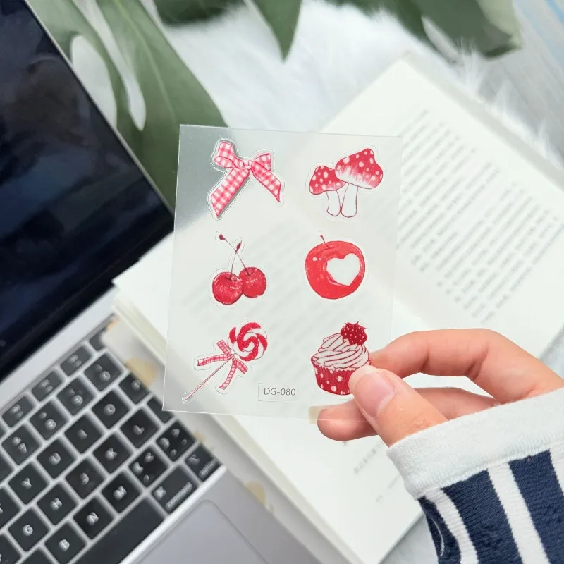 Jelly 3D Stickers Pack Kawaii Embossed Decals for DIY Phone Case Laptop Camera Luggage Water Bottle Accessories Decor