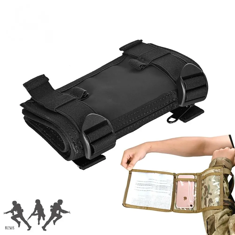 Tactical Paintball Gear Arm Sleeve Pocket Map Admin Pouch tactic Mobile Phone Bag Equipment Accessories