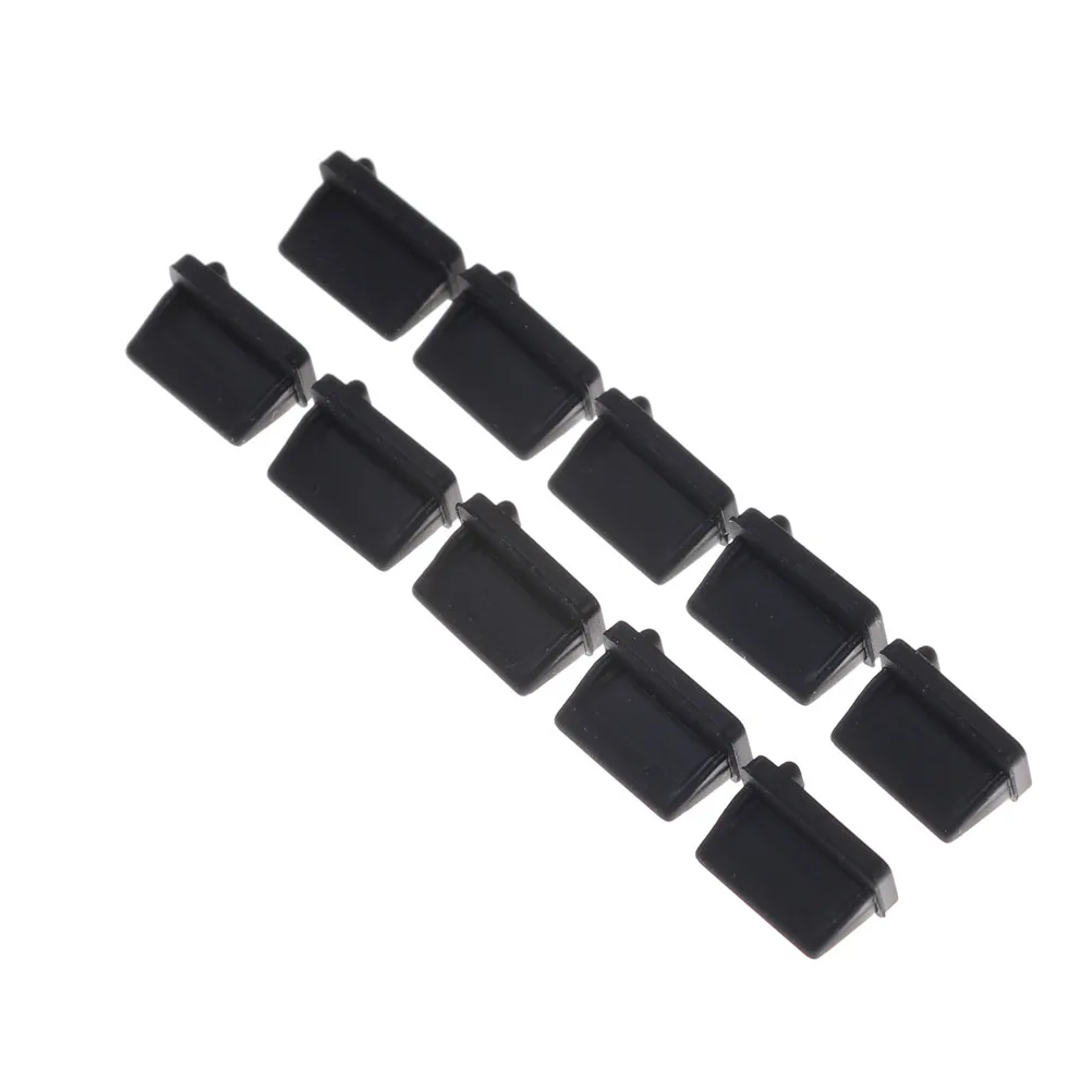 10 Pcs Durable Black Rubber A Type Female USB Anti Dust Protector Plugs Stopper Cover For Computers Digital Products