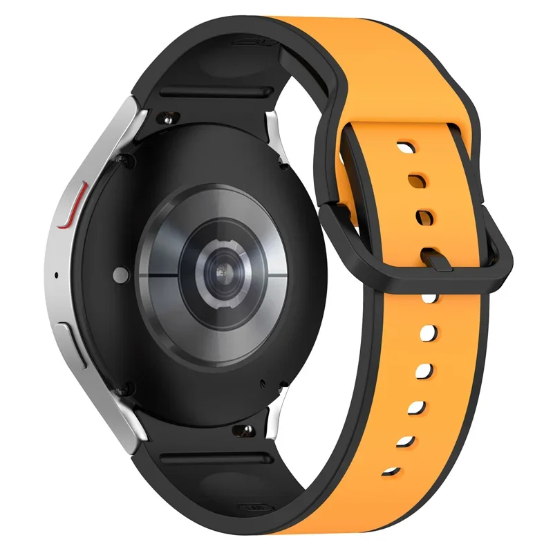 

Silicone Straps for Samsung Galaxy Watch 7/FE/6 44mm 40mm Bespoke Edition Sport 20mm bracelet Watch 5-Pro/4 Classic 43/47mm band