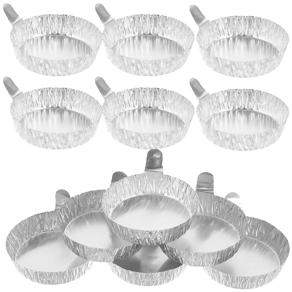 

200 pcs Aluminum Foil Weighing Dish Laboratory Boats Plates Small Dishes Portable Lightweight Handle Design Stacking Practical