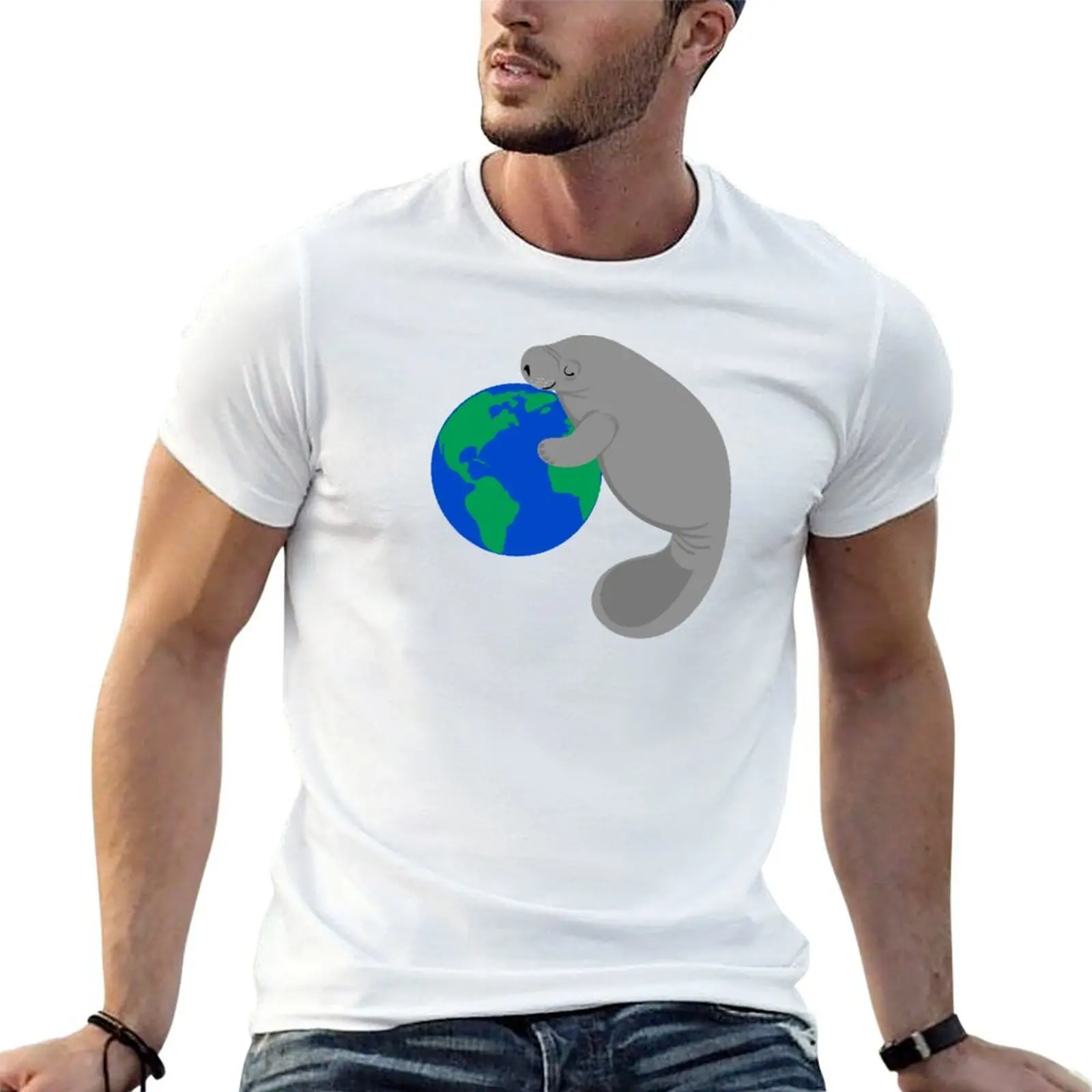 

Earth Day Manatee T-Shirt t shirts for man graphic vintage man tshirt essential t shirt T-Shirt