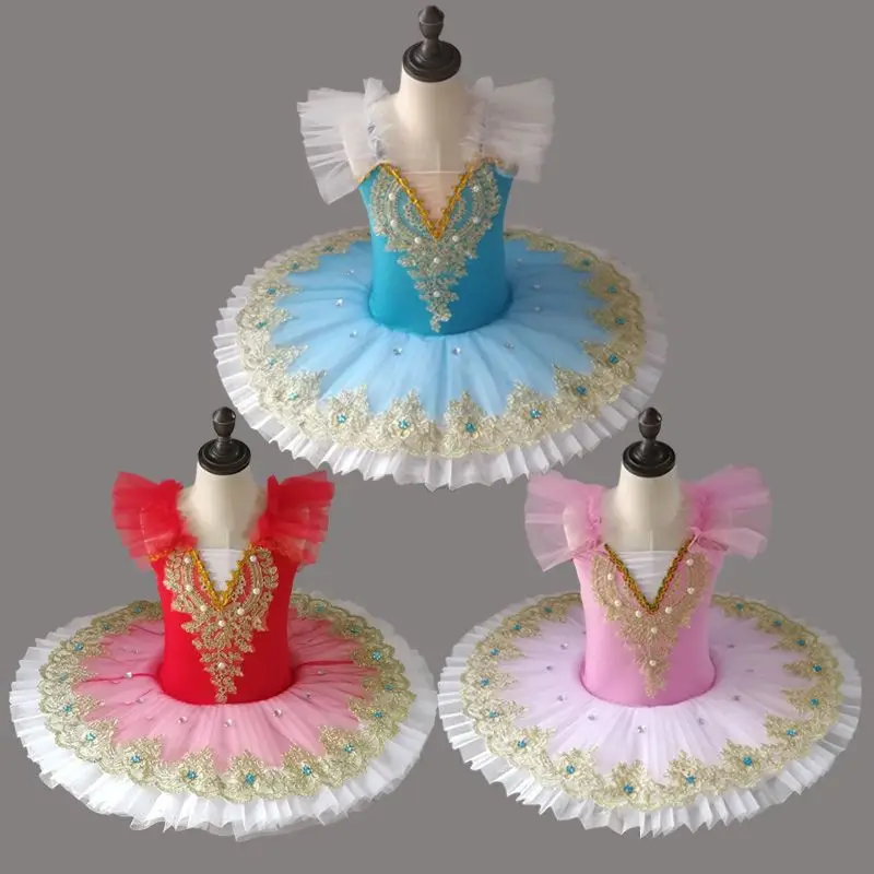 Summer Children's Ballet Dress Dance Show Costume Led Light Baby Tutu Fluffy Gauze Girl Dresses Princess Kids Clothes Vestidos