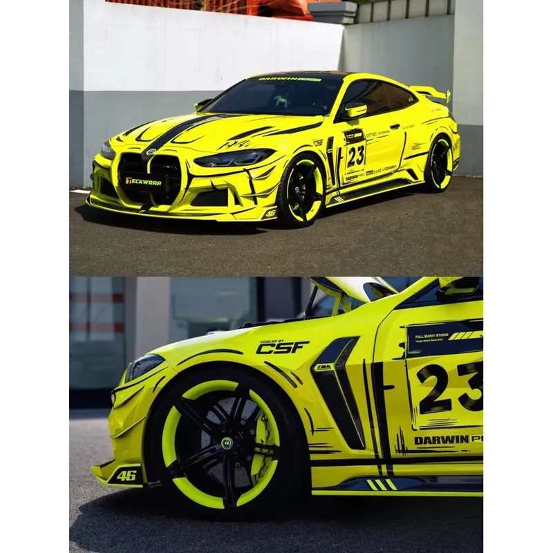 KING MODEL 1/64 BMW M4 G82 Darwin PRO Comic Version Diecast Car Model Alloy Simulation Collection Toy Gift For Boys#peetyeee view 4