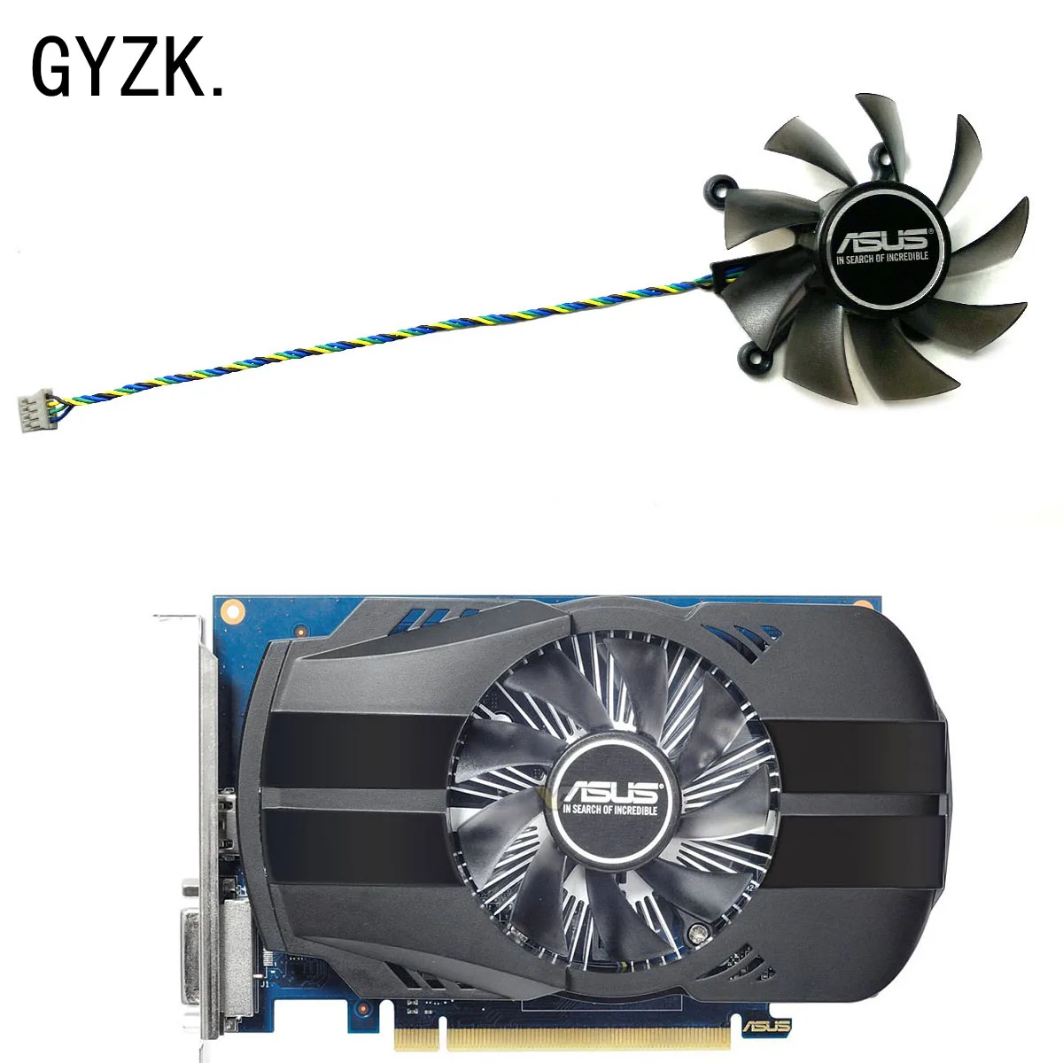Nuevo para ASUS GeForce GTX1030 1050 1050ti Phoenix ventilador de repuesto para tarjeta gráfica R 128015 BU