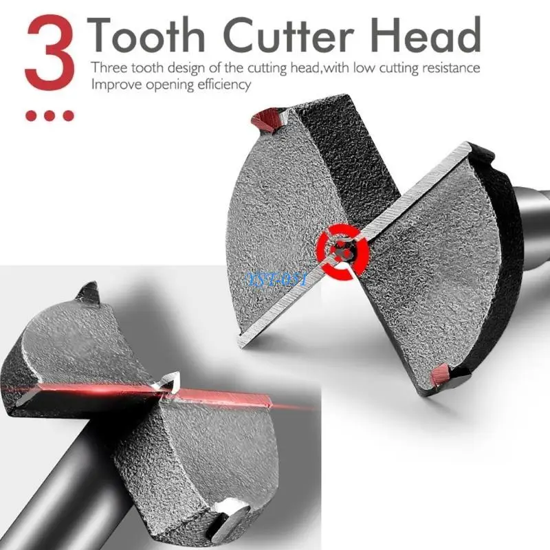 

E15A 35mm Concealed Hinge Jig Boring Hole Drill Guide Cutter Bit Set Door Boring Hole Template and Bit for Cabinet Door