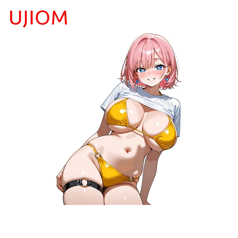 UJIOM Alluring Swimsuit Girl Wall Sticker Popular Amusing Chic Versatile High Quality Decal Suitable For Bedroom Bathroom Decor