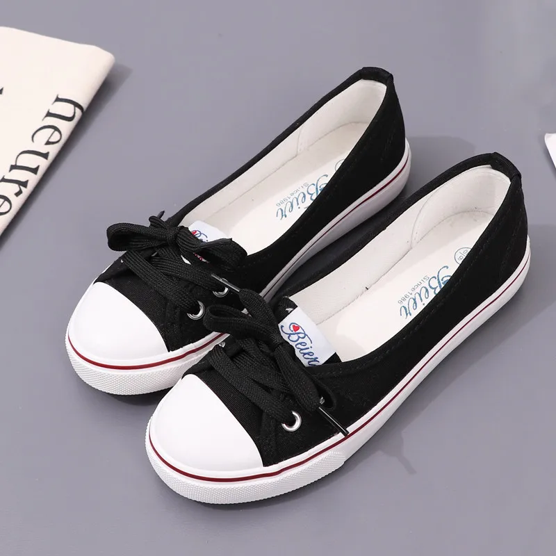 2023 Women\'s Canvas Shoes Small White Shoes Women\'s Everything Literary Light Mouth Shoes Summer