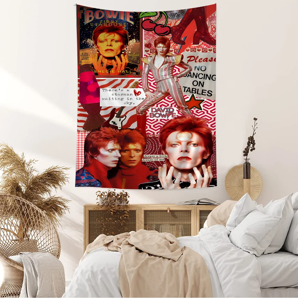 British Rock Singer David_B-Bowie Chart Tapestry Home Decoration Hippie Bohemian Decoration Divination Wall Hanging Home Decor