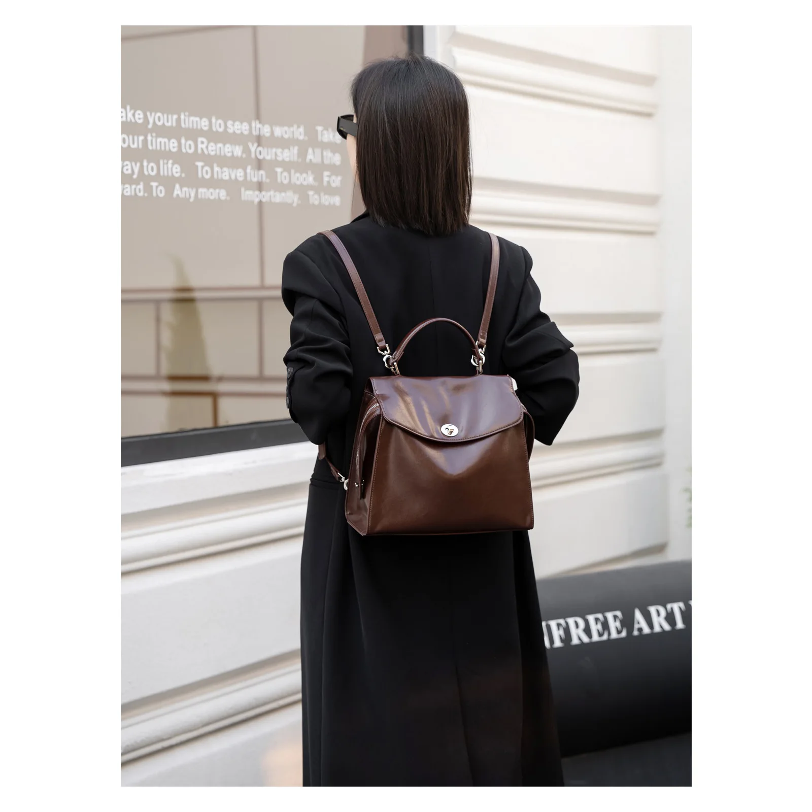 

Adjustable Shoulder Strap Luxury Backpack,Large Capacity Leopard Print Suede Commuting Handbag,Ankela Red Flap Messenger Bag