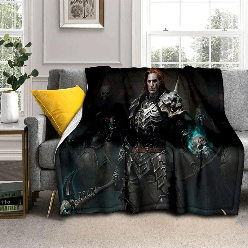 الكلاسيكية ديابلو لعبة ألعاب الكرتون بطانية ، لينة رمي بطانية للمنزل غرفة نوم أريكة تتحول لسرير نزهة السفر غطاء مكتب بطانية الاطفال