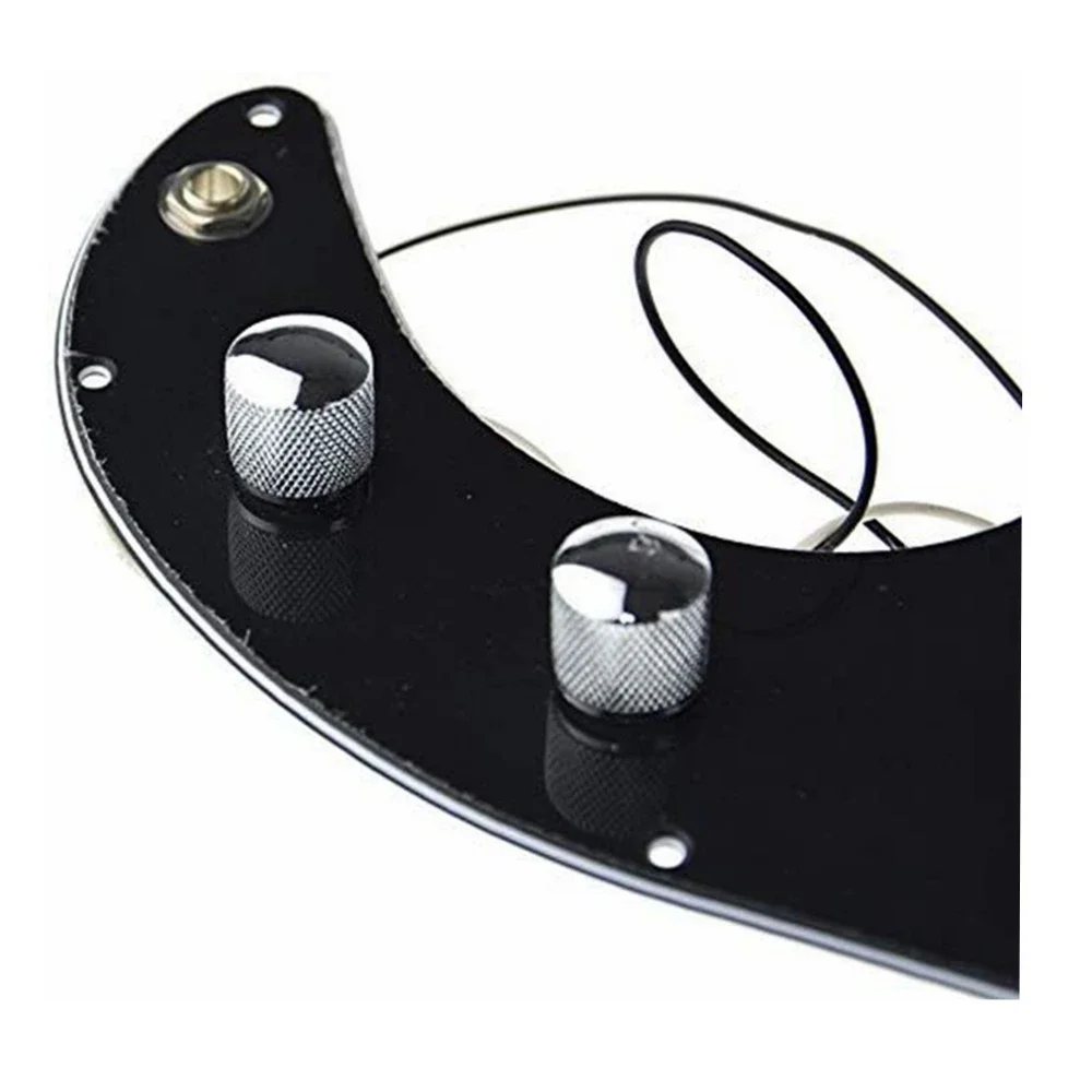1 مجموعة أسود 3 رقائق Pickguard محملة مسبقا Pickguard لاقط لاستبدال الغيتار FD Precison P باس
