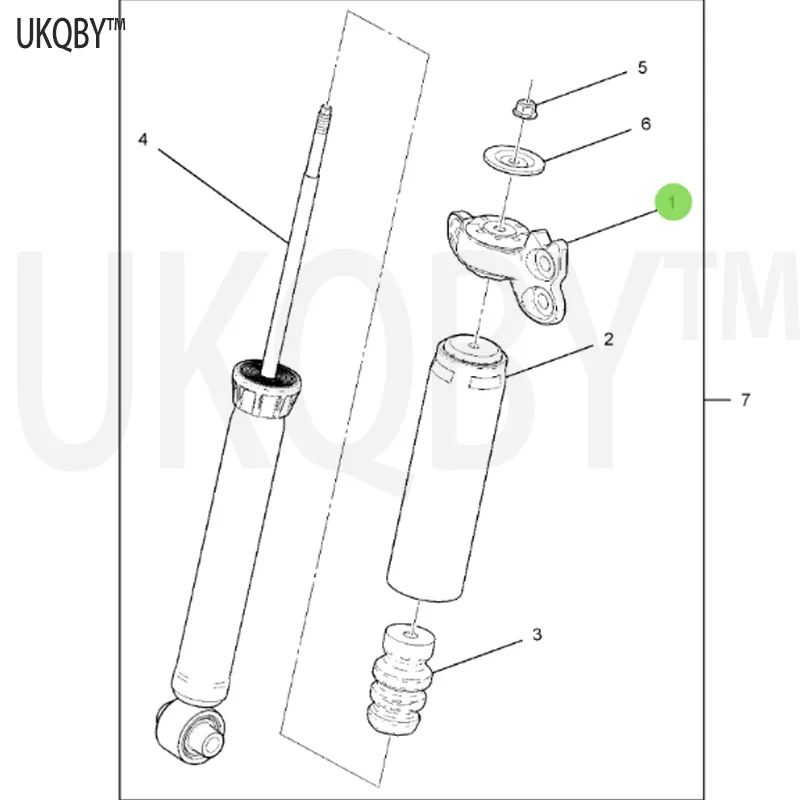 Suitable for 16-18 Bu ic k Re ga l Re ga l Re ga l Ma li bu X L rear top rubber rear suspension top seat 23393573