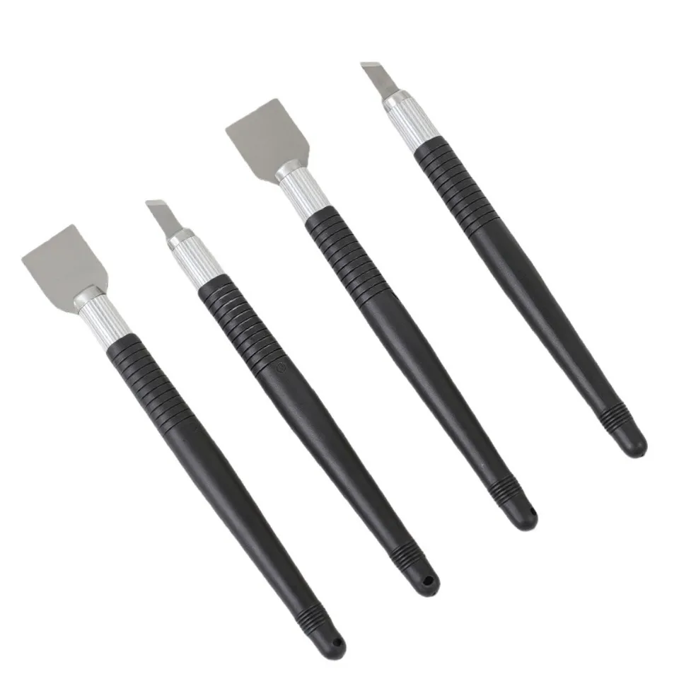 1/2 piezas de herramientas de reparación de alta calidad, cuchillo de raspado de estaño, mezclador de pasta de soldar, palanca para reparación de iPhone