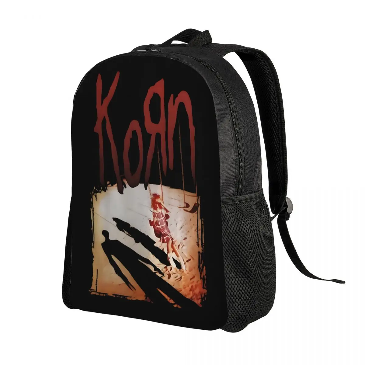 Zaino personalizzato Korns Heavy Metal Music Hard Rock per donna uomo College School studenti Bookbag adatto a borse per Laptop da 15 pollici