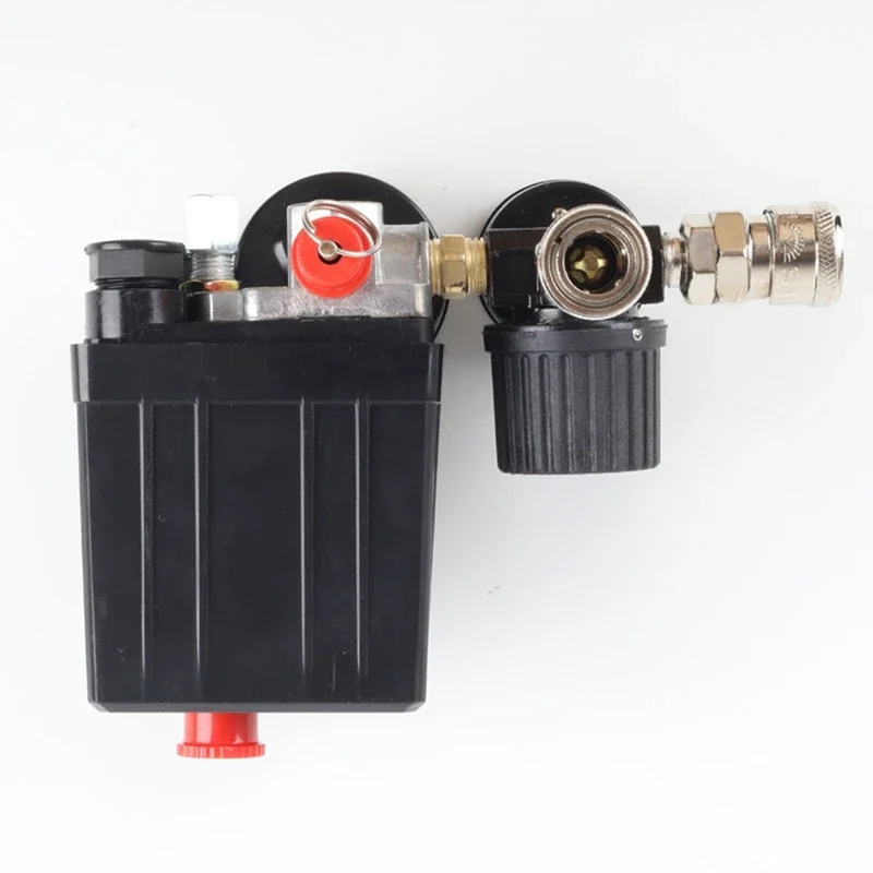 1pec interruptor de Control de presión de bomba de compresor de aire 3000L/Min válvula de Control de bomba de aire 0-180 PSI calibre 220V/380V servicio regulador