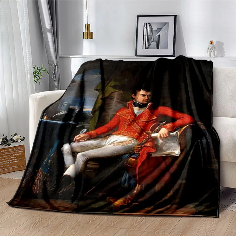 Napoleon Bonaparte printed blanket, French Emperor, Italian King, sofa cover blanket, blanket, bedsheet blanket