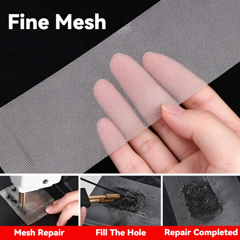 15x5cm Stainless Bumper Repair Mesh Welding Net, Universal Auto Plastic Crack Hole Fix Wire Screen for Car Body Patch