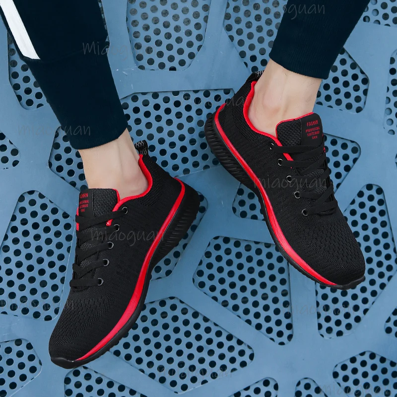 Men Causal Running Sneakers Lightweight Walking Sport Shoes Classical Mesh Breathable Footwear Male Fashion Comfy Shoes