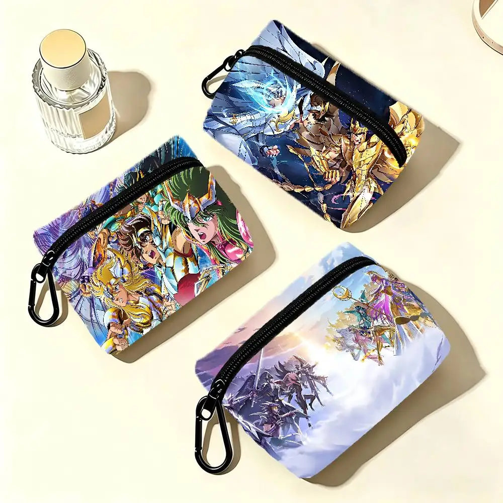 Anime Saint Seiya Coin Purses Cute Wallet Women Leisure Zipper Coin Pouch Lady Cases Giirls