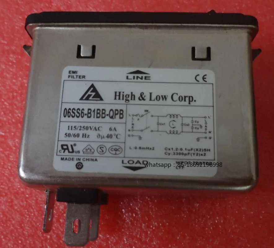 

2026 Новый 06SS6-B1BB-QPB Блок питания Разъем для фильтра Разъем для переключателя со страхованием