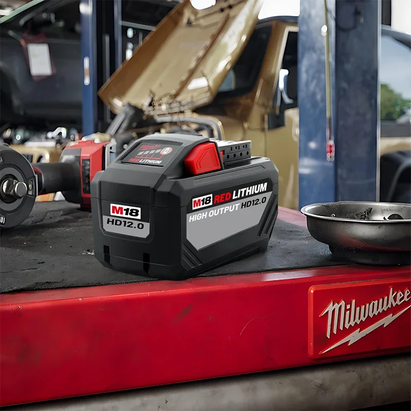 Original Milwaukee M18 18V 12.0Ah 15-Cells 21700 Li-ion Rechargeable Battery, Replacement, For 48-11-1815 48-11-1850 Power Tools 2