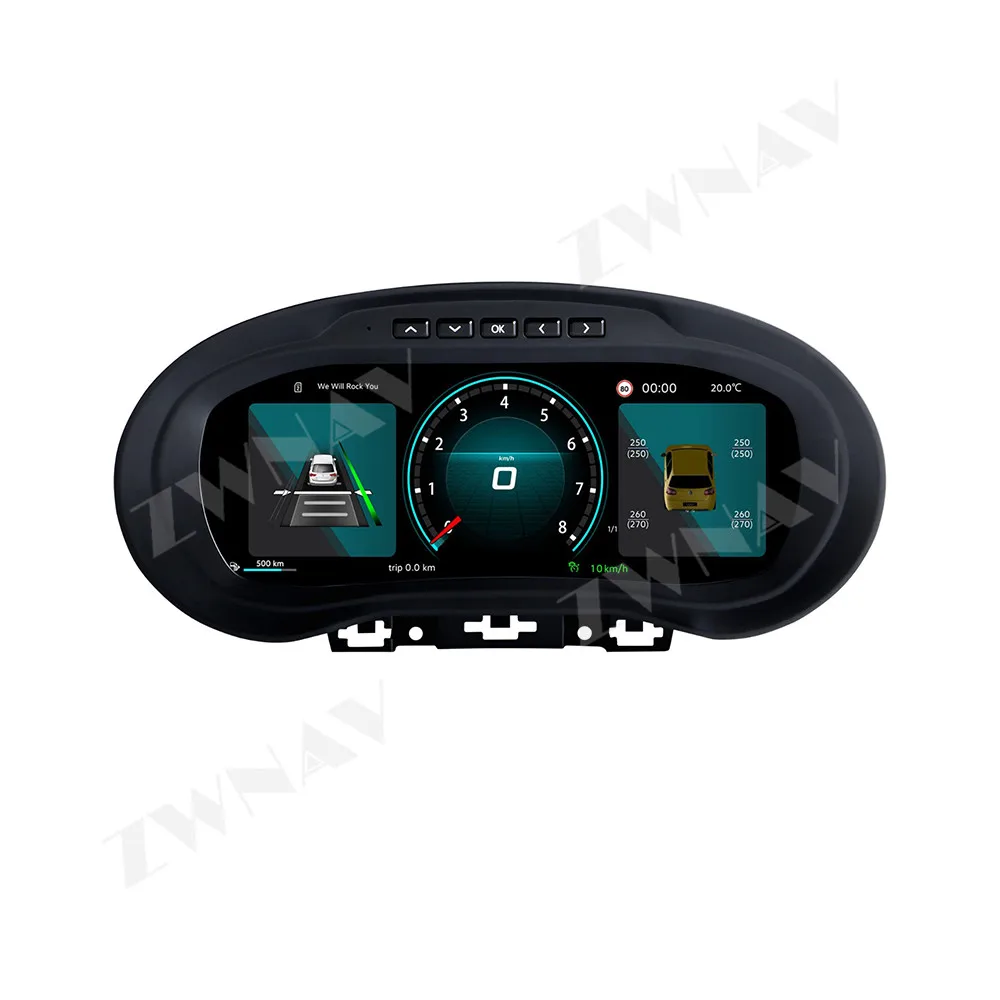 Tablero Digital para Volkswagen POLO 2012-2018, grupo de instrumentos LCD, pantalla de conducción Virtual, medidor de velocímetro Virtual de cabina