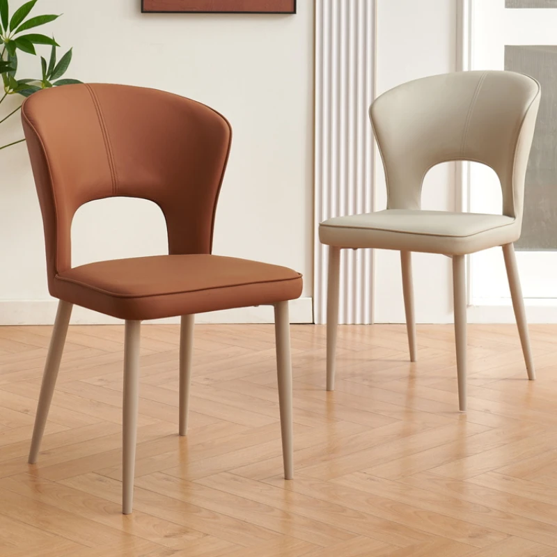 Cafe Nordic Dining Chairs Soft Minimalist Modern Backrest Living Room Chairs Relaxing Restaurant Ceira House Furniture