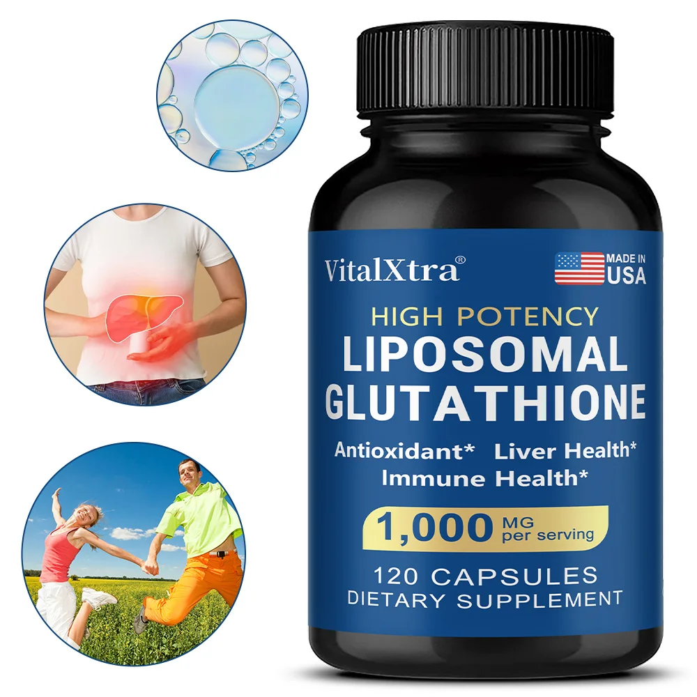 

Liposome Glutathione, Powerful Antioxidant, Supports Skin Health, The Immune System, Liver Health, and Detoxification