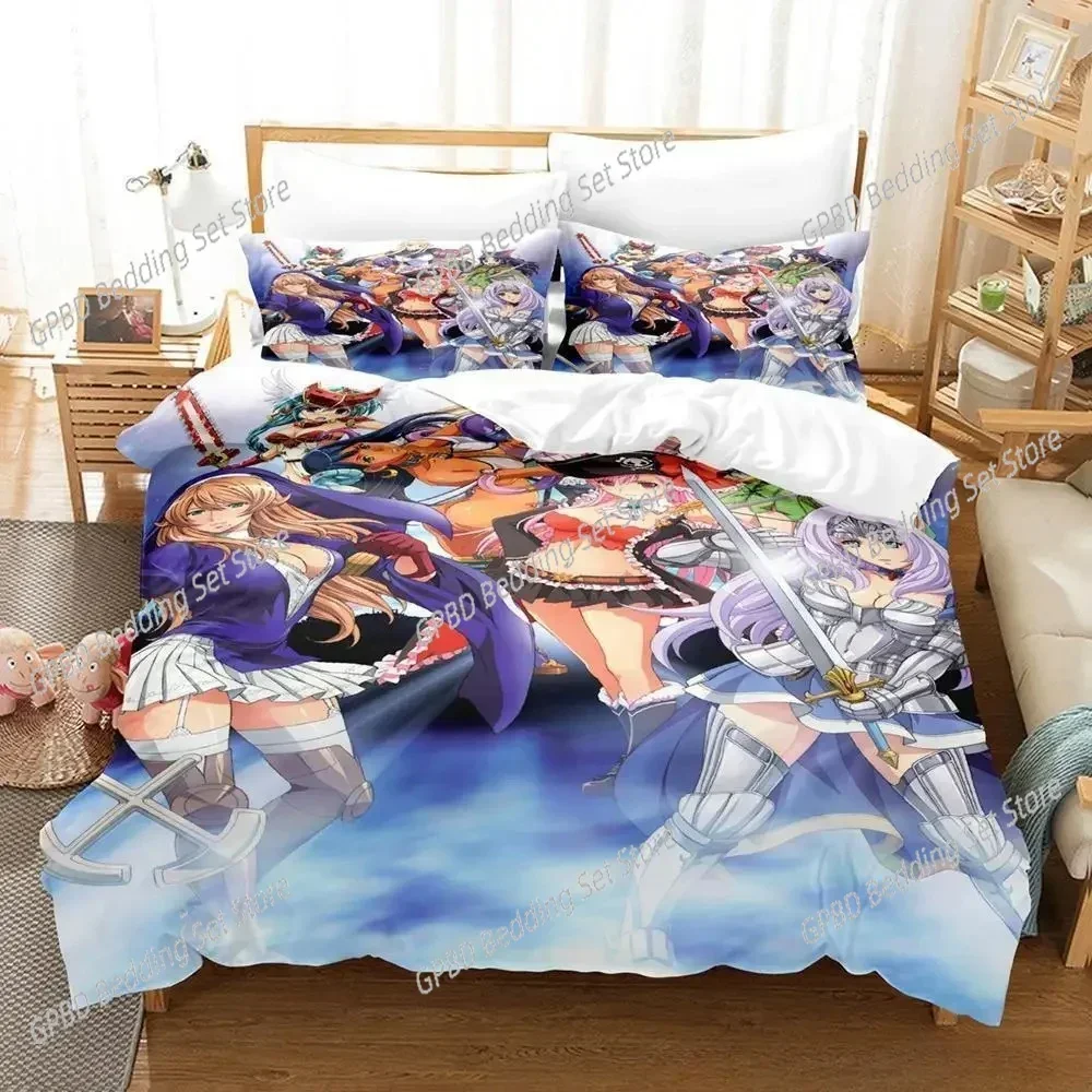 3D Print Anime Queen's Blade 3D Bedding Set Duvet Cover Pillowcases Single Twin Full Queen King Size Home Decor Quilt Boys Gift