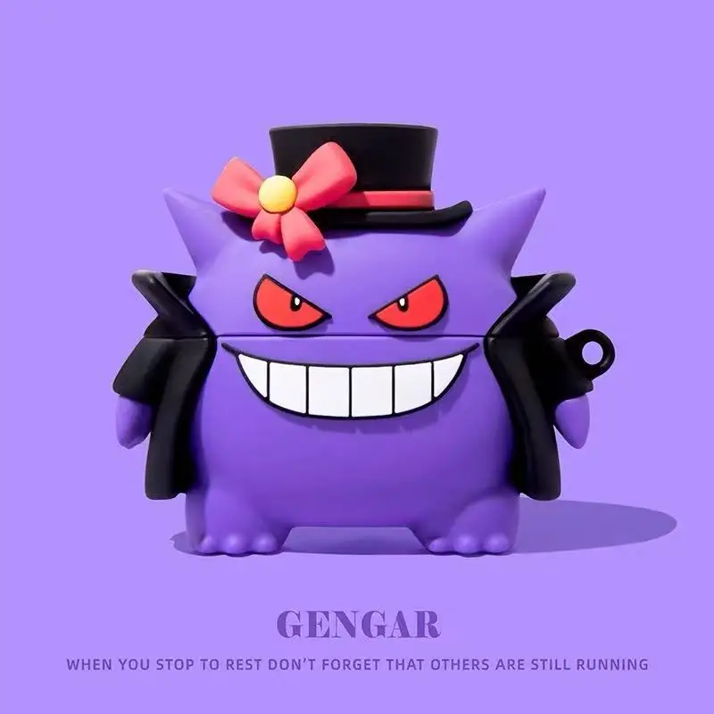 Per custodia Airpods Pro 3, Pokemon Gengar Batman Devil Fruit 3D Anime Custodia antiurto in silicone per auricolari per Airpods Pro 3 Cover