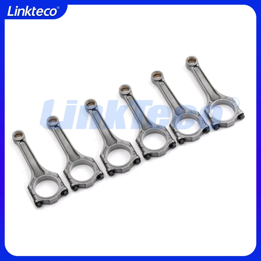 Engine part 6pcs Connecting Rod Con-Rod Fit 3.2 L T V6 GAS CALA For 3.2L 03-16 Audi A4L A5 A6L A8L Q5 3.2FSI 8T3 4F2 8RB 4E8