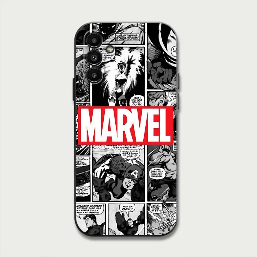 Phone Case for Motorola Moto Eage 30 Lite 20 40 Pro G9 Power G9 Play One Funsion Plus Marvel Comics Avengers Black Soft Cover