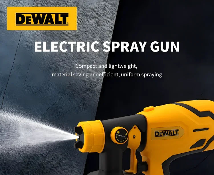 Dewalt Airbrush Bürstenlose Elektrische Spritzpistole Leichter Farbsprüher für gleichmäßigen Sprühnebel bei Heimwerker- und DIY-Projekten – Detail 2