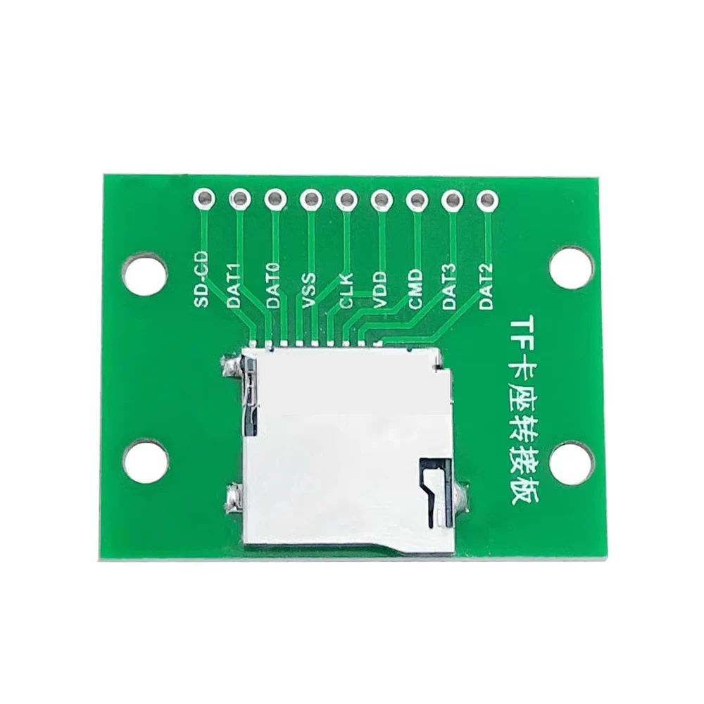 1-2pcs 9/10pin 6/9 Solder Joint TF Module Conversion Test Board Micro-SD Storage Expansion Board Adapter Connector With Pin PCB