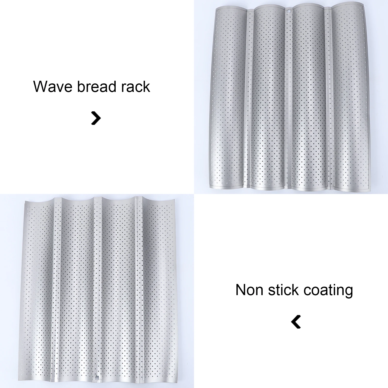 

Wave Stick Baking Tray Cake Tins Pan Baguette Pans for Tool Mould Mold French Bread Bakeware