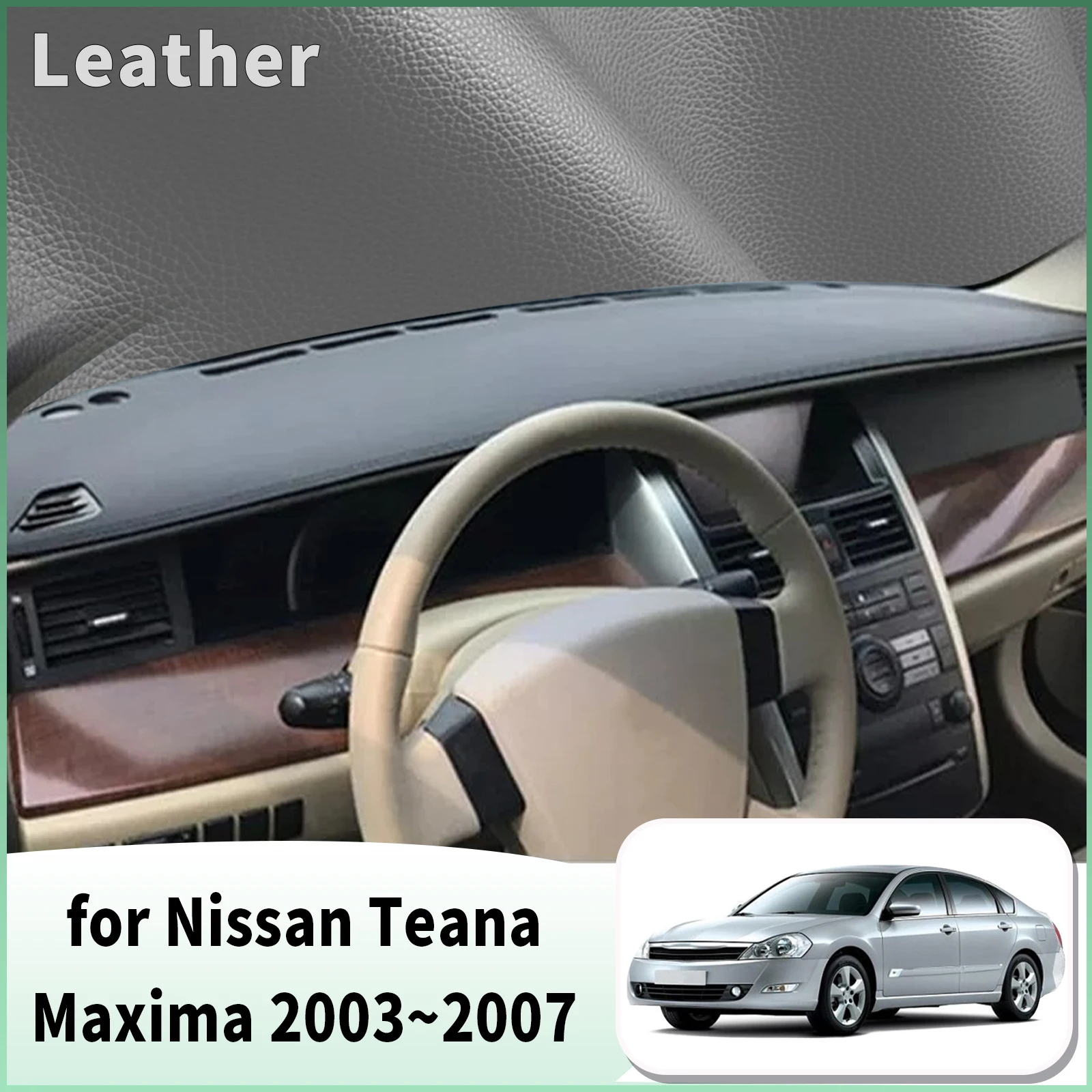 for Nissan Teana J31 2003~2007 Maxima Dash Mat Dashboard Cover Dashmat Universal Anti-Reflection Heat Insulation Sun Protection