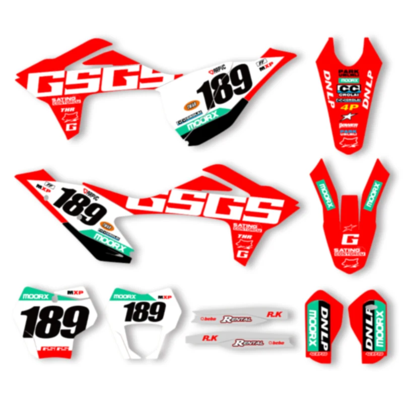 

SPACE Motorcycle Graphics Decals Stickers for GASGAS EC MC 2021 2022 2023 21-23 Decals Stickers Kits 002