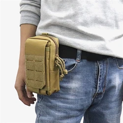 Men Molle Pouch Belt Waist Pack Bag Small Pocket Waist Pack Running Pouch Travel Camping Bags Soft Back Bolsa